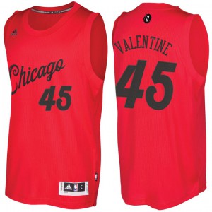 Denzel Valentine Chicago Bulls NBA 2016-17 Day Men's #45 Christmas Jersey - Red 917787-322