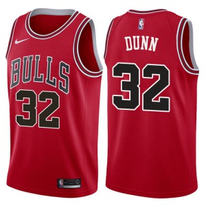 Kris Dunn Chicago Bulls 2017-18 Season Men's #32 Icon Jersey - Red 445625-580