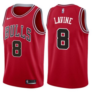 Zach LaVine Chicago Bulls 2017-18 Season Men's #8 Icon Jersey - Red 459351-347