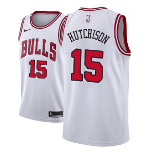 Chandler Hutchison Chicago Bulls 2018 NBA Draft Men's #15 Association Jersey - White 283579-505