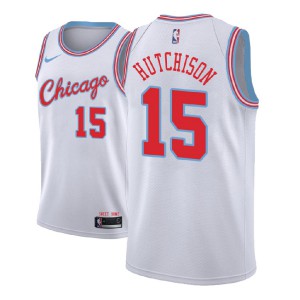 Chandler Hutchison Chicago Bulls 2018 NBA Draft Edition Men's #15 City Jersey - White 976251-927