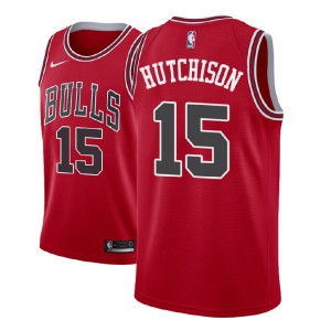 Chandler Hutchison Chicago Bulls 2018 NBA Draft Edition Men's #15 Icon Jersey - Red 230975-567