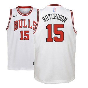 Chandler Hutchison Chicago Bulls 2018 NBA Draft Youth #15 Association Jersey - White 967870-301