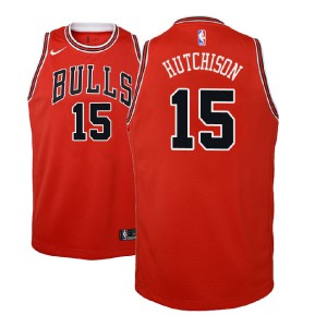 Chandler Hutchison Chicago Bulls 2018 NBA Draft Edition Youth #15 Icon Jersey - Red 961900-715