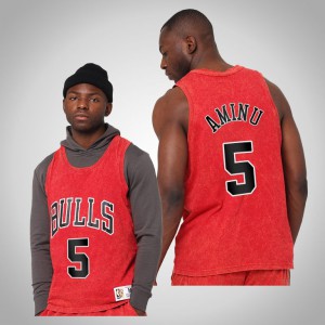 Al-Farouq Aminu Chicago Bulls Men Worn Out Tnak Men's Quintessential Jersey - Red 672058-855