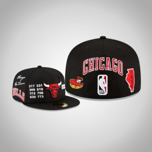 Chicago Bulls 59FIFTY Fitted Men's City Local Hat - Black 440869-304