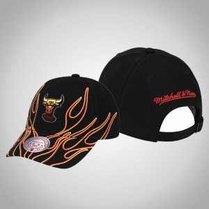 Chicago Bulls HWC Limited Edition Men's Flames Hat - Black 833160-365