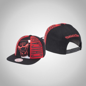 Chicago Bulls Big Face Callout Snapback Men's Hardwood Classics Hat - Black 698752-514
