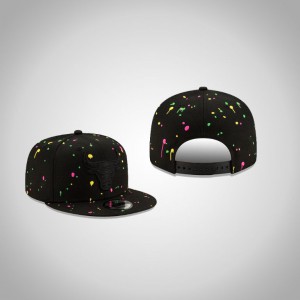Chicago Bulls Neon 9FIFTY Snapback Men's Splatter Hat - Black 500648-935