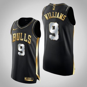 Patrick Williams Chicago Bulls Men's #9 Golden Edition Authentic Limited Jersey - Black 180931-185
