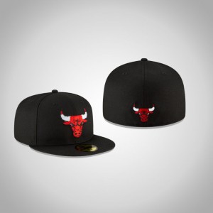 Chicago Bulls 59FIFTY Fitted Men's Pixel Hat - Black 994834-843
