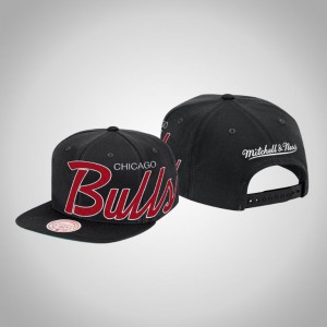 Chicago Bulls Snapback Men's XL Script Hat - Black 824524-913