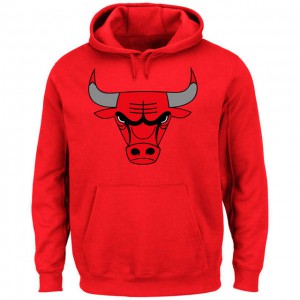 Chicago Bulls Current logo Pullover Men's Fashion Hoodie - Red 815379-584