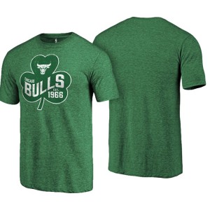 Chicago Bulls NBA Paddy's Pride Tri-Blend Men's St. Patrick's Day T-Shirt - Green 733221-942