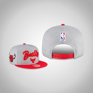 Chicago Bulls Official On-Stage 9FIFTY Snapback Adjustable Men's 2020 NBA Draft Hat - Heather Gray 938325-679