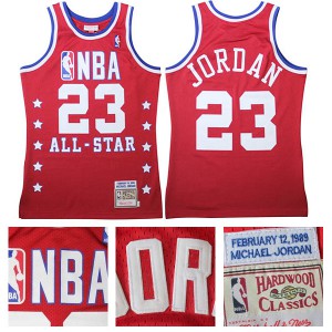 Michael Jordan Chicago Bulls All Star Hardwood Classic Men's #23 Hardwood Classics Jersey - Red 143849-131