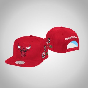 Chicago Bulls Blue Under Finals Snapback HWC Men's Pastel Hat - Red 255485-632