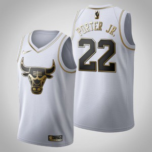 Otto Porter Jr. Chicago Bulls Men's #22 Golden Edition Jersey - White 233606-797