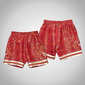 Chicago Bulls 1997-98 Lunar New Year OX Limited Basketball Men's 2021 Lunar New Year Shorts - Red 832631-770