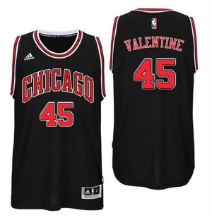 Denzel Valentine Chicago Bulls 2016 NBA Draft Men's #45 Alternate Jersey - Black 918070-474