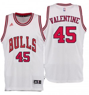 Denzel Valentine Chicago Bulls 2016 NBA Draft Men's #45 Home Jersey - White 681725-674