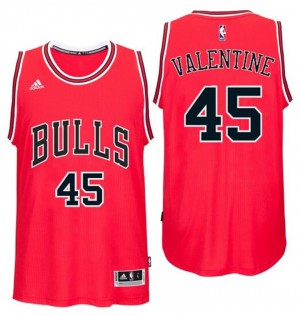 Denzel Valentine Chicago Bulls 2016 NBA Draft Men's #45 Road Jersey - Red 989347-914