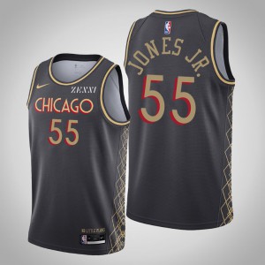 Derrick Jones Jr. Chicago Bulls Men's City Edition Jersey - Black 314649-417