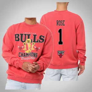 Derrick Rose Chicago Bulls 2021 Champs Trophy Men's Vintage Sweatshirt - Red 702757-278
