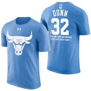 Kris Dunn Chicago Bulls With Message Men's #32 Father's Day T-Shirt - Blue 619023-464