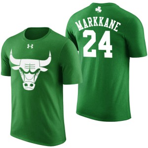 Lauri Markkanen Chicago Bulls Men's #24 St. Patrick's Day T-Shirt - Green 916860-493