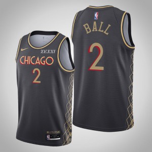 Lonzo Ball Chicago Bulls Edition Men's City Jersey - Black 547580-987