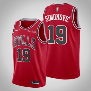 Marko Simonovic Chicago Bulls Men's Icon Edition Jersey - Red 585062-267