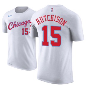 Chandler Hutchison Chicago Bulls 2018 NBA Draft Edition Name & Number Men's #15 City T-Shirt - White 486464-358