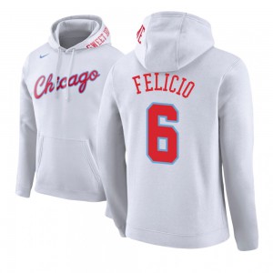 Cristiano Felicio Chicago Bulls Edition Men's #6 City Hoodie - White 401351-862