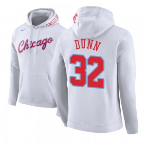 Kris Dunn Chicago Bulls Edition Men's #32 City Hoodie - White 679309-817