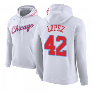 Robin Lopez Chicago Bulls Edition Men's #42 City Hoodie - White 891101-529