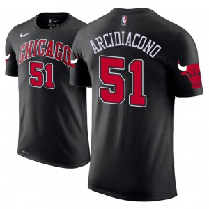 Ryan Arcidiacono Chicago Bulls Name & Number Men's #51 Statement T-Shirt - Black 801489-611