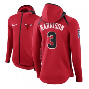 Shaquille Harrison Chicago Bulls Therma Flex Men's #3 Showtime Hoodie - Red 680061-793