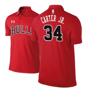 Wendell Carter Jr. Chicago Bulls Edition Player Performance Men's #34 Icon Polo - Red 479079-287