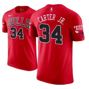Wendell Carter Jr. Chicago Bulls 2018 NBA Draft Edition Name & Number Men's #34 Icon T-Shirt - Red 998220-837