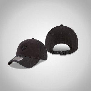 Chicago Bulls Micro Matte 9TWENTY Adjustable Men's Blackout Collection Hat - Black 754816-425