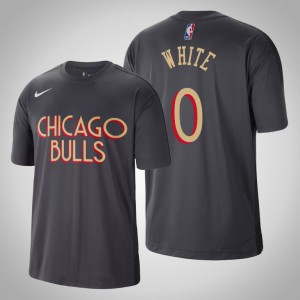 Coby White Chicago Bulls Edition Shooter Men's #0 City T-Shirt - Black 601533-702