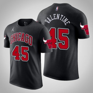 Denzel Valentine Chicago Bulls 2020-21 Men's #45 Statement T-Shirt - Black 394707-859