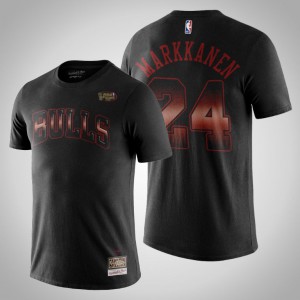 Lauri Markkanen Chicago Bulls Men's #24 Airbrush T-Shirt - Black 152743-146