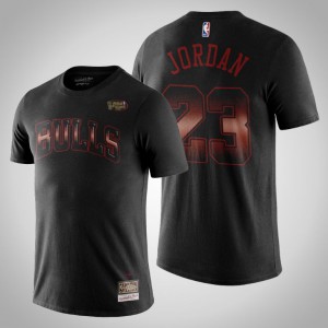Michael Jordan Chicago Bulls Men's #23 Airbrush T-Shirt - Black 753274-707