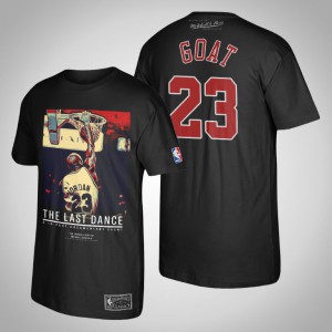 Michael Jordan Chicago Bulls Goat's Final Slam Dunk Men's #23 Player Graphic T-Shirt - Black 768803-782