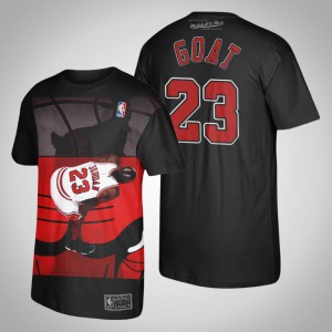 Michael Jordan Chicago Bulls Goats Forever Men's #23 Player Graphic T-Shirt - Black 277378-214