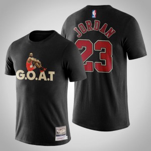 Michael Jordan Chicago Bulls The G.O.A.T Men's #23 Nickname T-Shirt - Black 599227-511