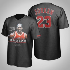 Michael Jordan Chicago Bulls Never Give Up Men's #23 The Last Dance T-Shirt - Black 499143-916