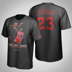 Michael Jordan Chicago Bulls Slam Dunk Men's #23 The Last Dance T-Shirt - Black 631056-824